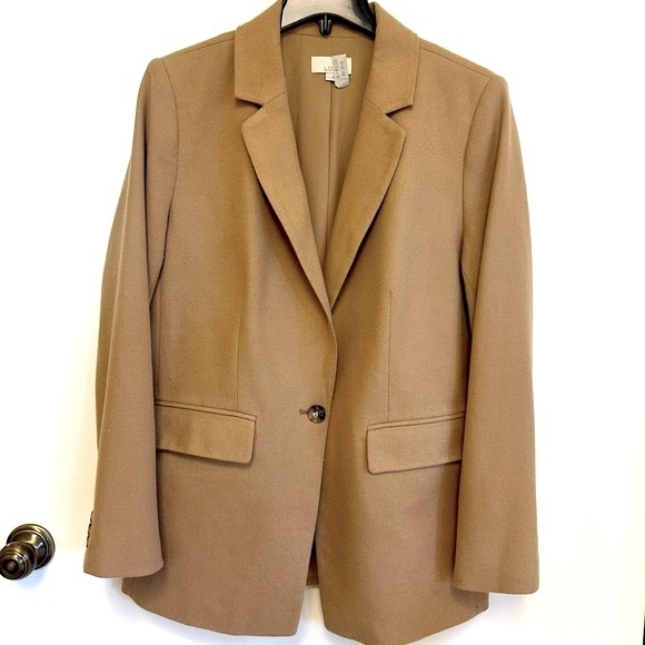 LOFT Jackets & Blazers - Loft camel long blazer size 12